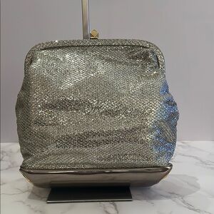 Jimmy Choo Gold Glitter Clutch